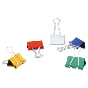 Universal® Binder Clips In Dispenser Tub, Medium, Assorted Colors, 24-pack freeshipping - TVN Wholesale